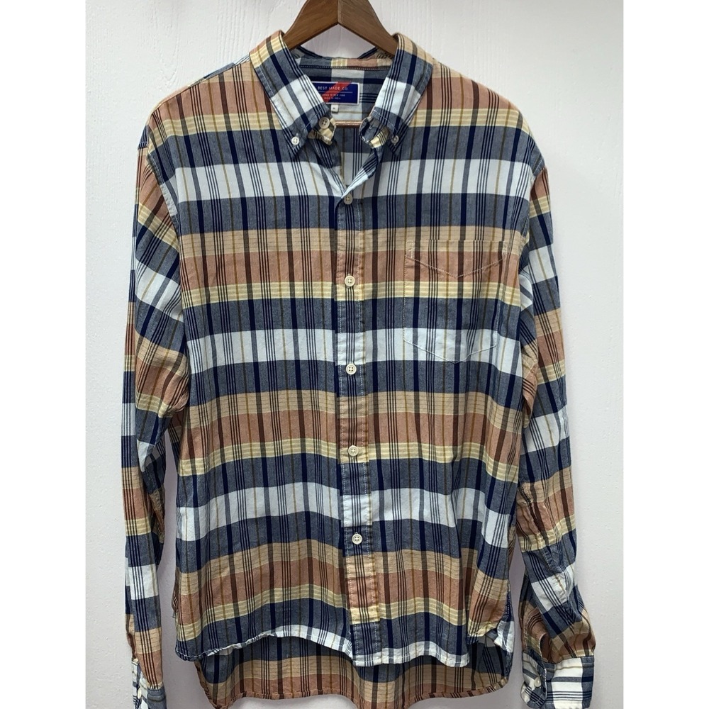 Best‎ Made Co Shirt Mens Extra Large Button Up Outdoor Casual Work Stripe Plaid